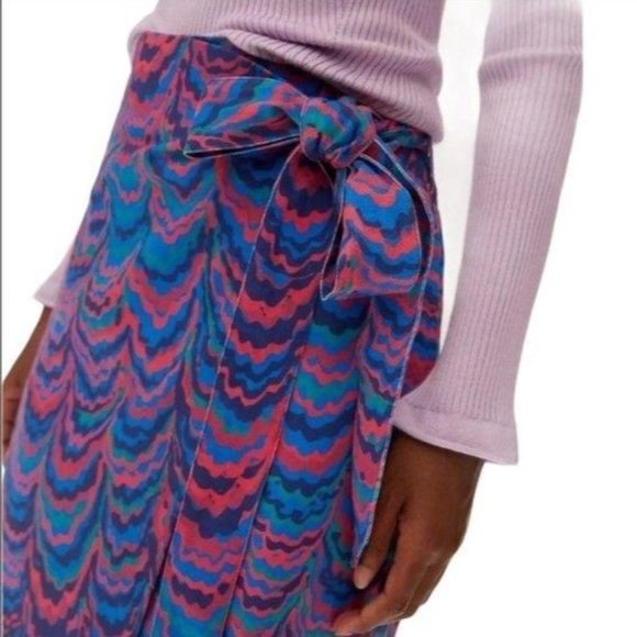 Anthropologie Porridge Iris Wrap Mini Skirt - Picture 4 of 11